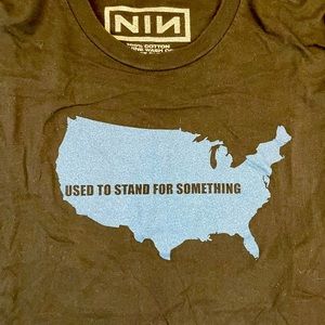 NINE INCH NAILS USA Used To Stand For Something Black T Shirt X-Large NIN